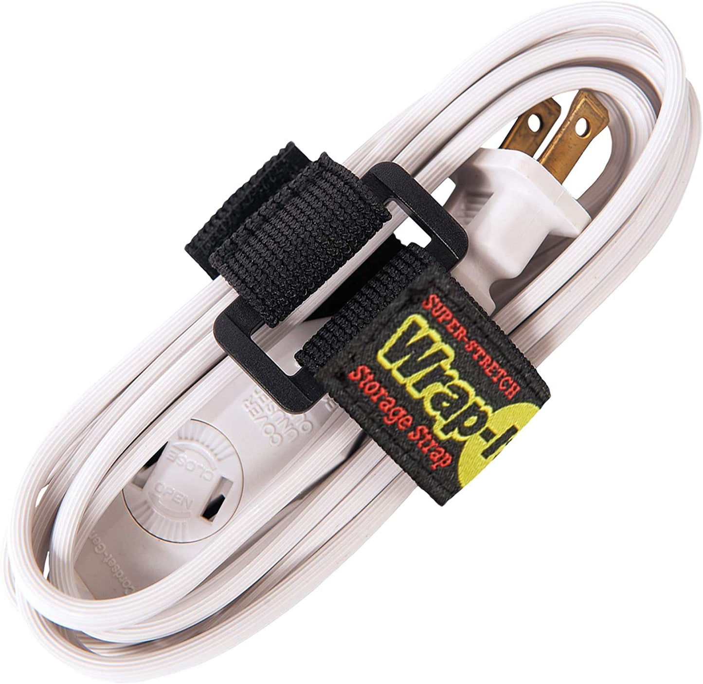 Super-Stretch Straps, 6" (12 Pack) - Elastic Hook and Loop Cinch Straps - Extension Cord Organizer, Hose Strap, Cable Straps, Tool Strap, Cord Wrap, Cord Keeper and Cable Storage