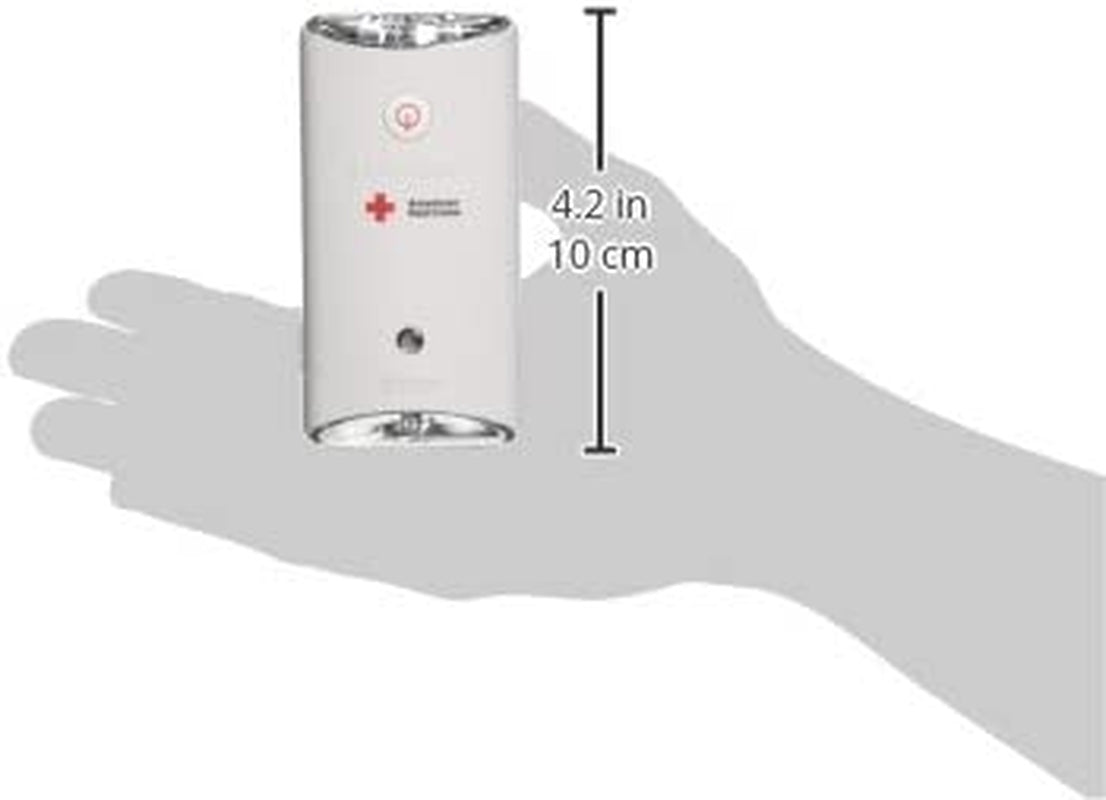 Officially Licensed American Red Cross by Blackout Buddy Swivel Emergency Flashlight, Automatic Power Failure Light, LED Nightlight, Rechargeable, White