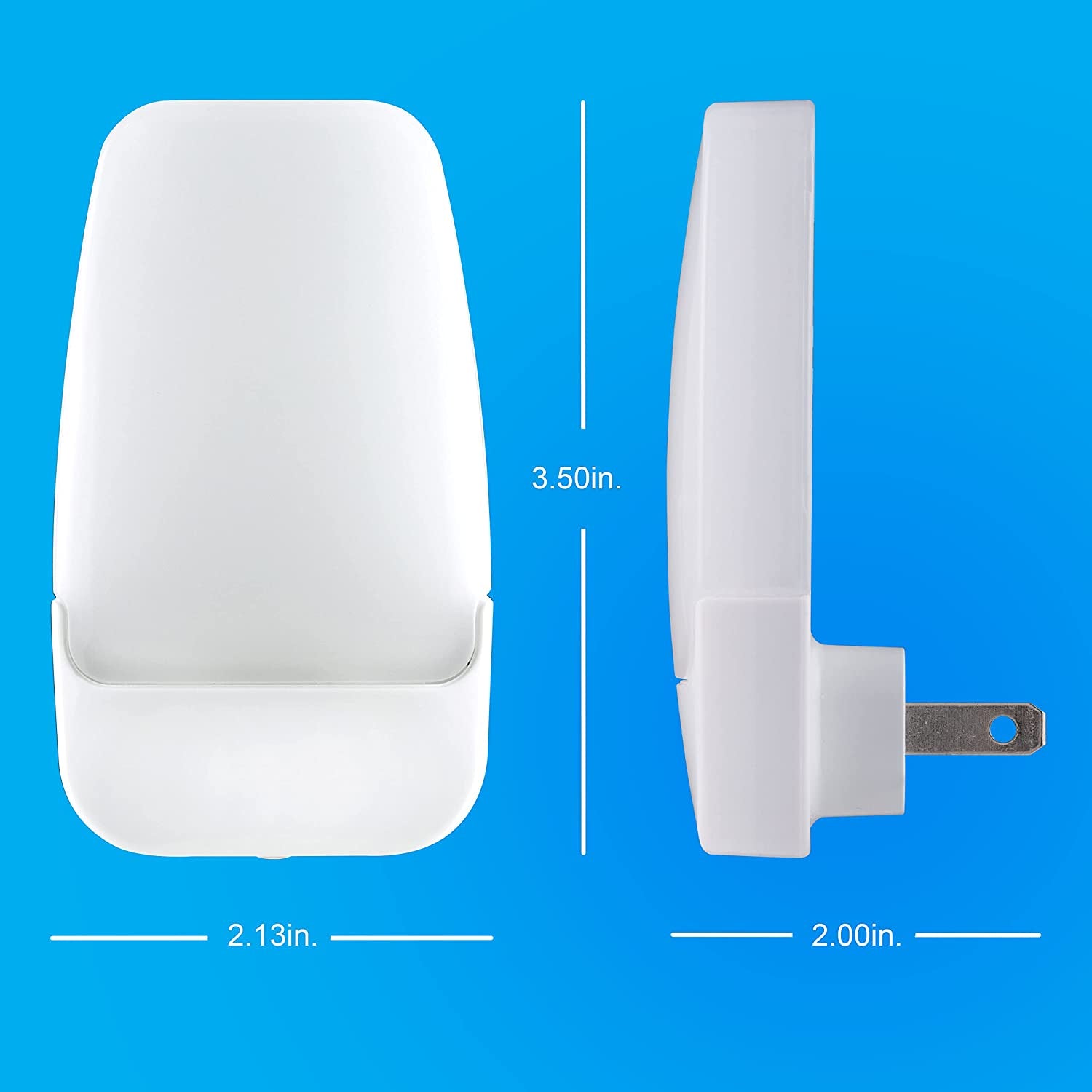 LED Night Light, Plug-In, Dusk to Dawn Sensor, Warm White, Ambient Lighting, Ideal Kids Adults Nightlight for Bedroom, Bathroom, Nursery, Hallway, Kitchen, 30966, 2 Pack